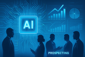 Ilustracao de IA aplicando-prospecção em vendas