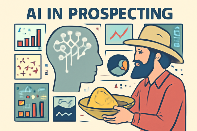 IA aplicada à prospecção com dados e gráficos