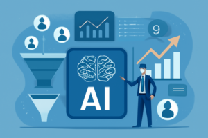 IA aplicada à prospecção de vendas com gráficos e dados