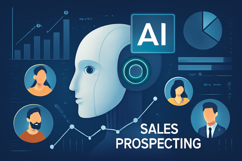 IA de prospecção: gráfico e dados para prospecção de leads