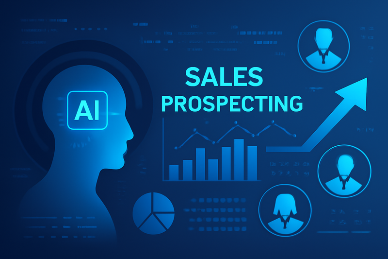 IA aplicada a prospecção de vendas com gráficos e dados