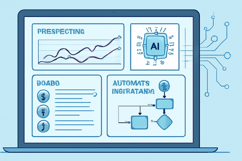 Ilustracao de IA aplicadas a prospeccao com dados de leads