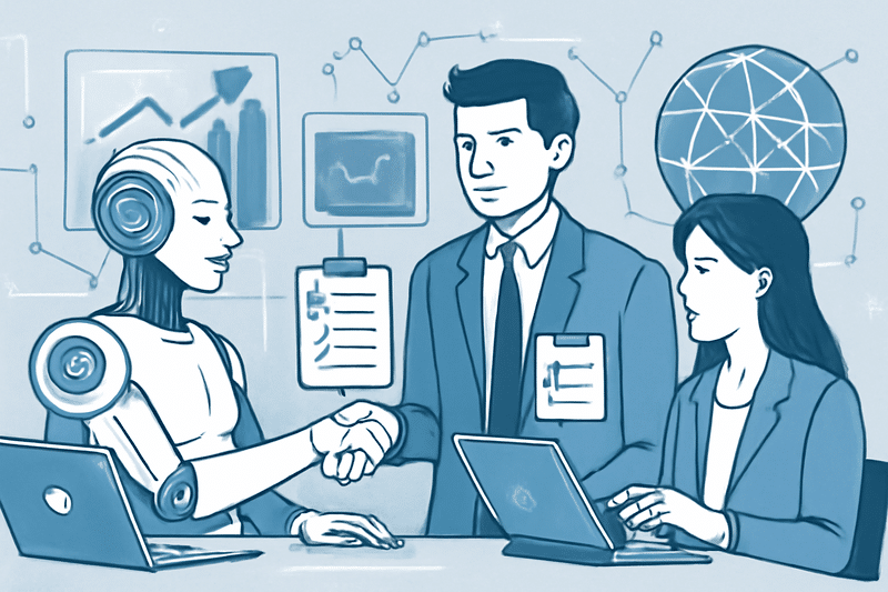 IA de prospecção integrada ao funil de vendas com gráficos e dados