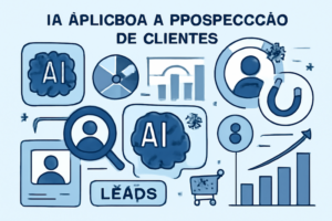 Ilustracao de IA aplicada a prospecção de clientes