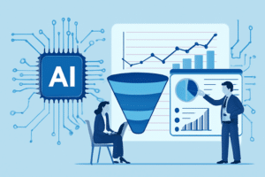 ilustracao ia prospeccao vendas