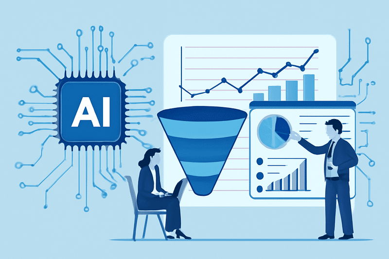 ilustracao ia prospeccao vendas