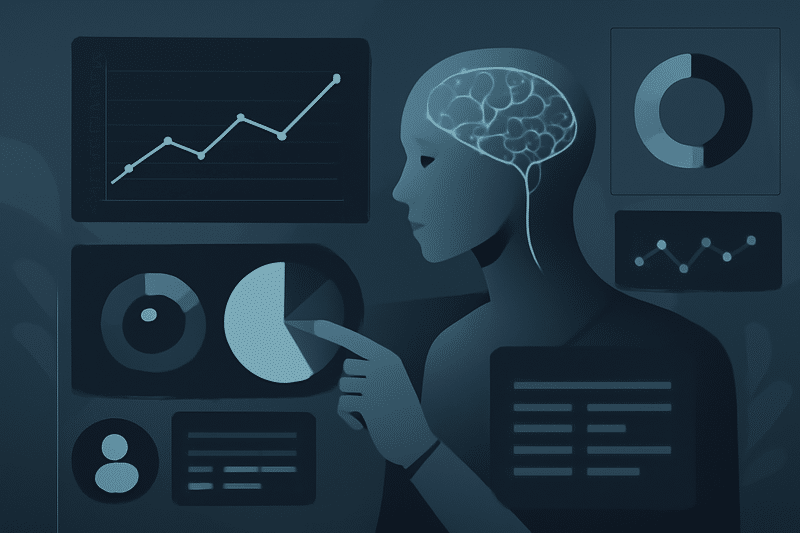 Conceito de IA aplicando prospecção de leads