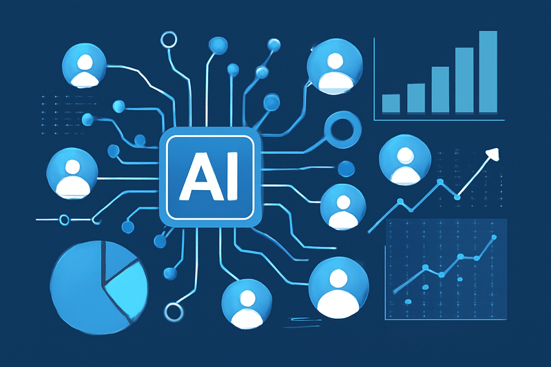 IA de prospecção representada por redes neurais e dados de leads