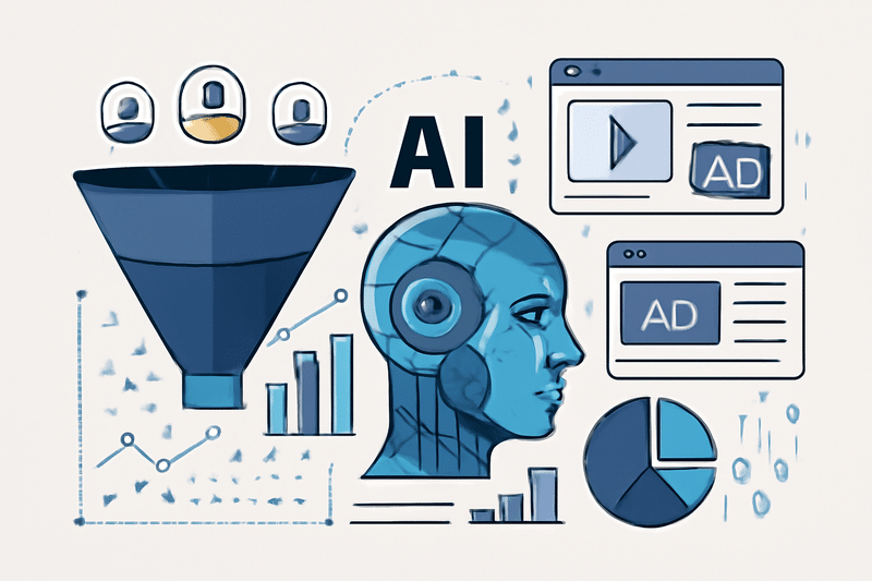 IA aplicada à prospecção com funil de vendas e anúncios