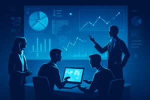 IA aplicando prospecção com dados e gráficos