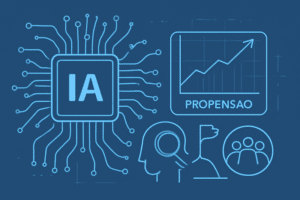Ilustracao de IA para prospeccao em vendas