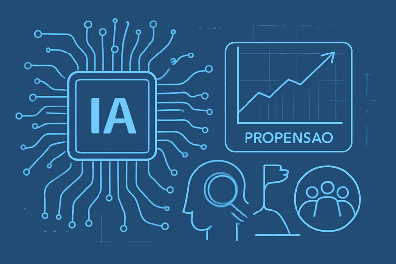 Ilustracao de IA para prospeccao em vendas